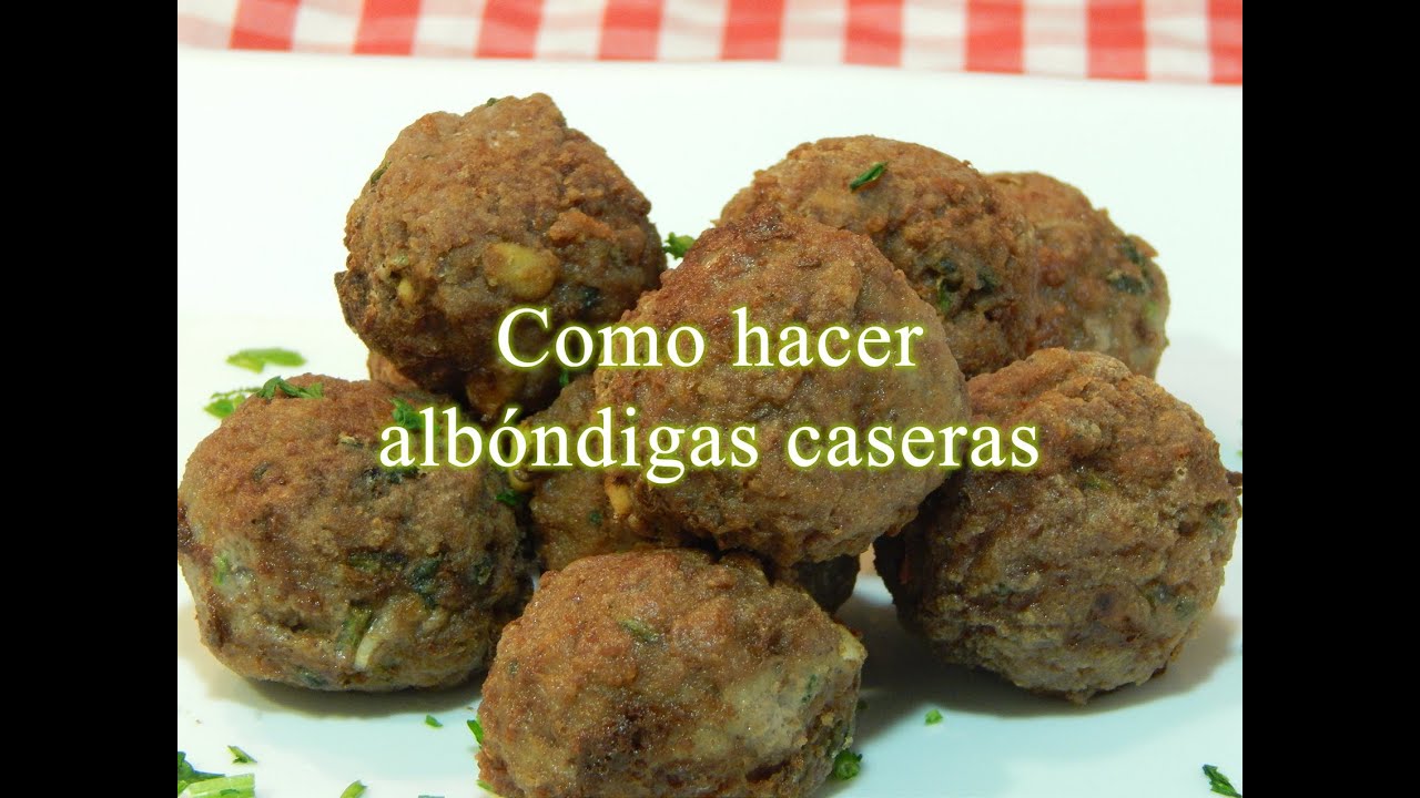 Receta fácil de albóndigas de carne - YouTube