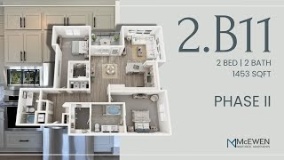 2.B11 | | #4-233 | Phase II | Two Bedroom | Virtual Tour | McEwen Northside Apartments