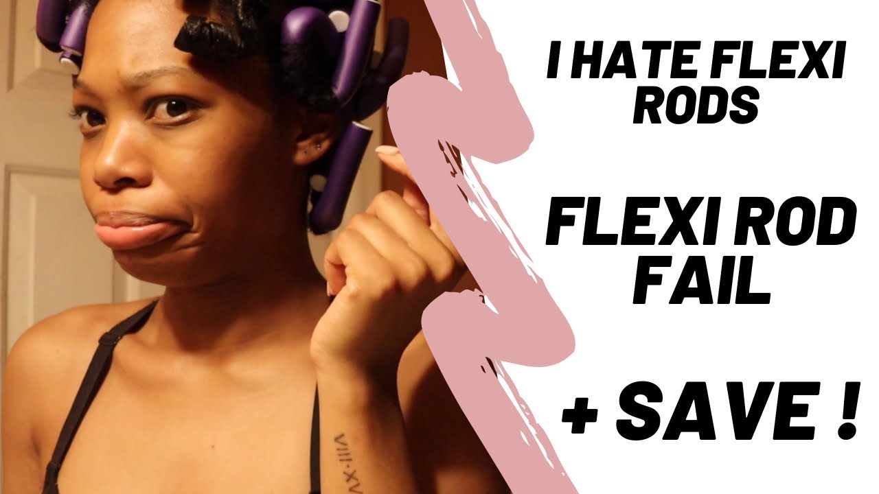 I HATE FLEXI RODS Flexi Rod Fail on Wet Natural Hair YouTube