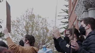 Pro-Palestinian protest held at University of Montana in Missoula Resimi