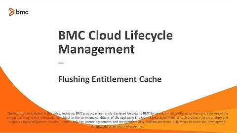 BMC Cloud Lifecycle Management: Flushing entitlement cache
