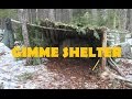 Building a Long-Term Survival Shelter Using Your Natural Resources. Bushcraft!