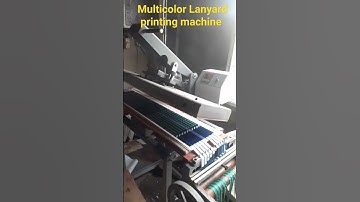 Multicolor Lanyard printing machine  #lanyards #lanyard #idcard