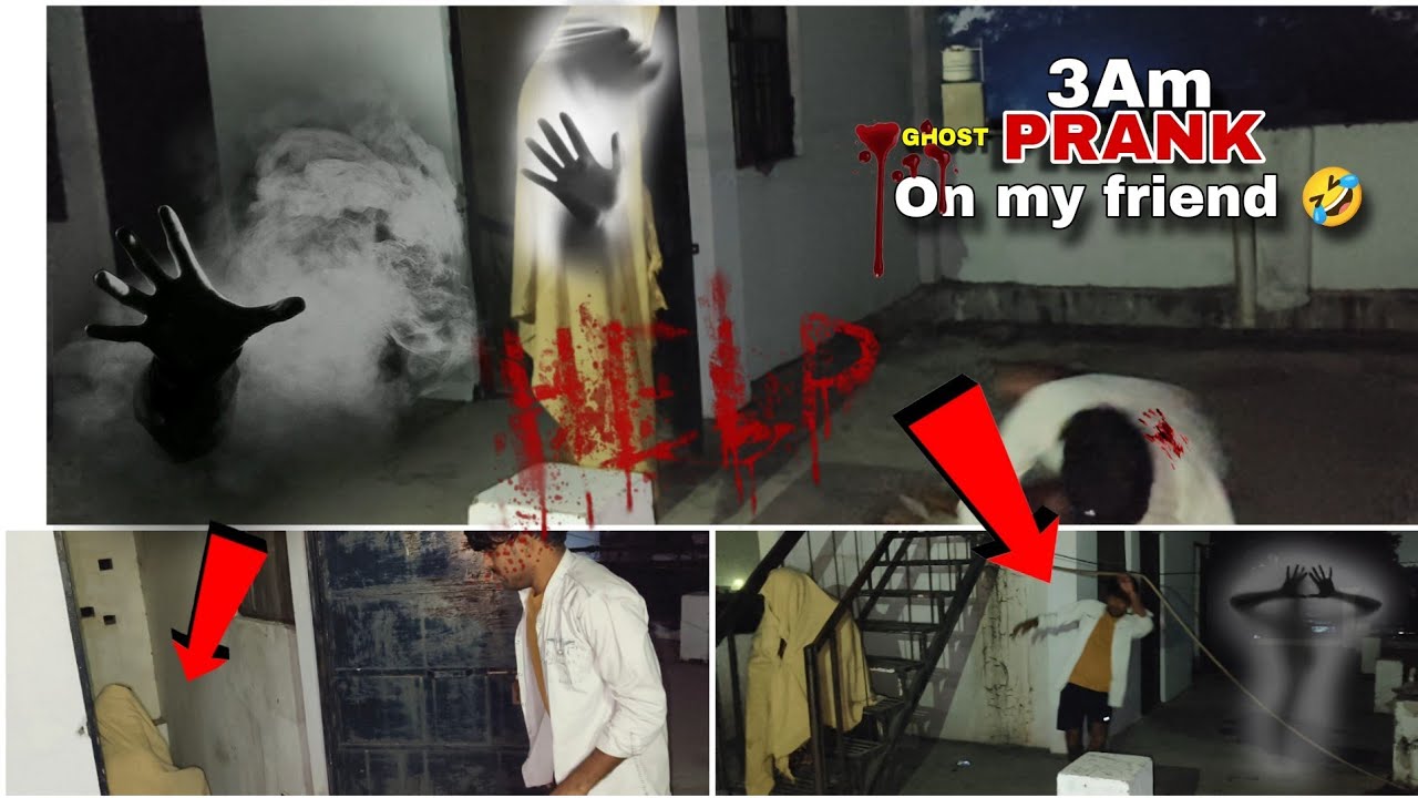 3Am ghost prank on my friend 🤫 haunted prank in the hostel ghost 