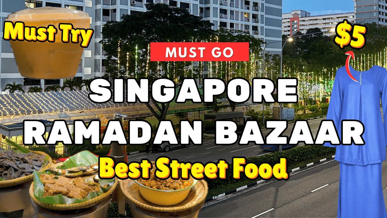 Inside Singapore's BIGGEST Ramadan Night Market 2025 | 500+ Stalls & Must-Try Food!