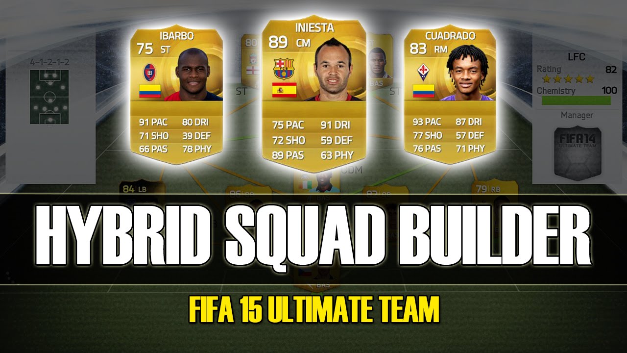 FIFA 15 - EPIC 125K HYBRID SQUAD BUILDER - INIESTA IBARBO + MORE!