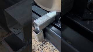 cutting square tube iron