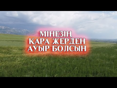 МІНЕЗІҢ ҚАРА ЖЕРДЕН АУЫР БОЛСЫН (Ғибратты әңгіме)