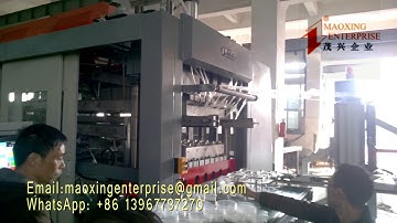 MX12G thermoforming machine with robot stacking disposable drinking cup machine