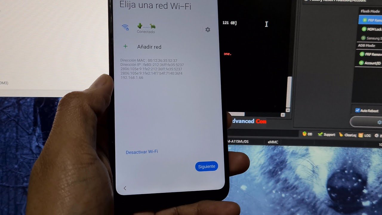 FRP por test point Samsung A11 Hydra Tool