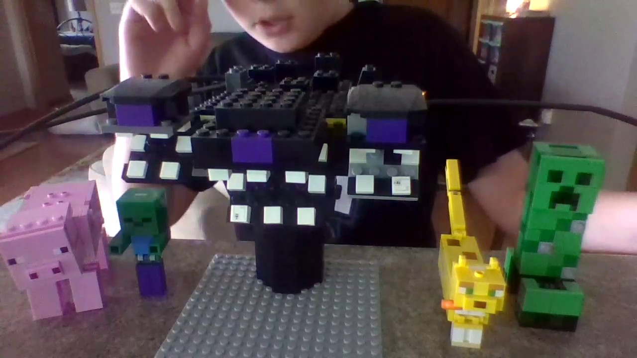 Custom LEGO Wither Storm And LEGO MINECRAFT Series 2 Big fig set review 