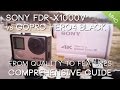 Sony FDR-X1000V vs GoPro Hero4 BLACK HD