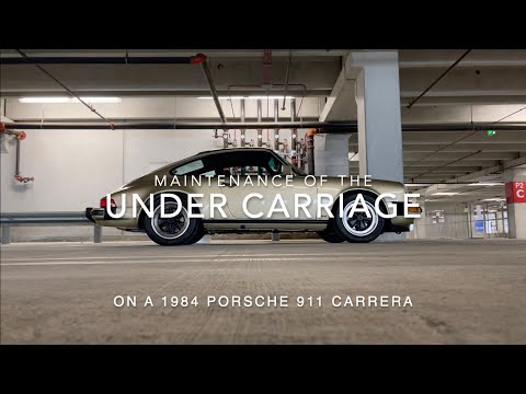 Undercarriage maintenance of my 1984 Porsche Carrera 3.2 911 Coupe.