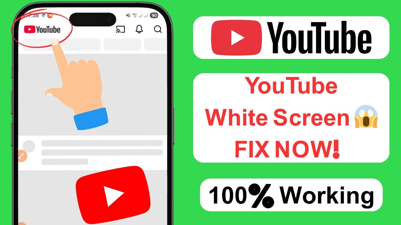 How To Fix YouTube White Screen Problem | YouTube Not Working Issue ...
