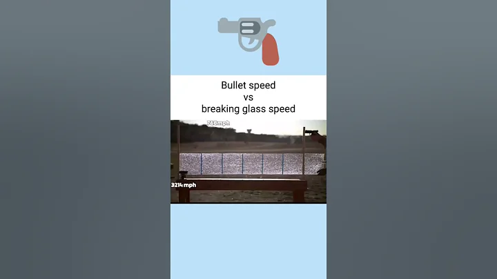 Glass broken vs Bullet speed #shorts #glass #bullet