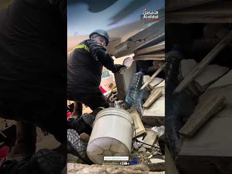 عمليات البحث مستمرة مشاهد حصرية للأفضل  من تحت الأنقاض في القبة