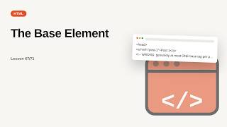 HTML Series: The Base Element