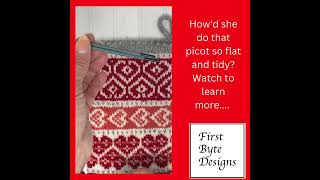 Need help with a Picot Edge to keep it flat and tidy Check this out