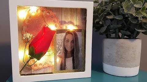 Dollar Tree DIY LED Light up  Shadow  Box/ Super easy