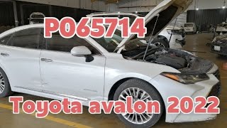 P065714: Actuator supply voltage A circuit short to ground or open/ toyota avalon 2022