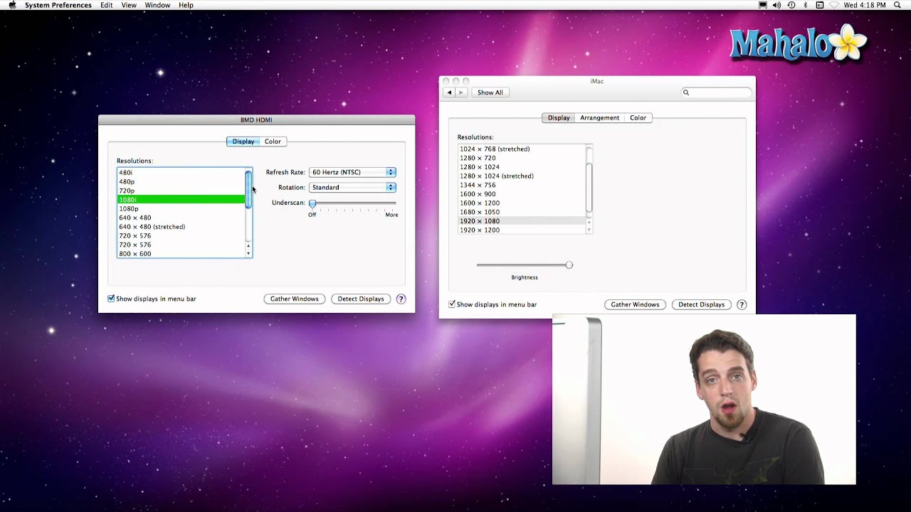 Using a Mac Customize Screen Resolution YouTube