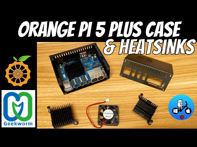  GeeekPi Orange Pi 5 Plus Case with Cooling Fan, Metal