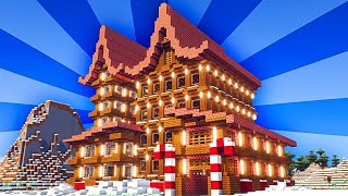 Christmas Factory in Minecraft | Timelapse #Shorts