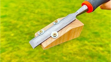 Practical Invention   How to sharpen a chisel as sharp as a razor! Sharp razor