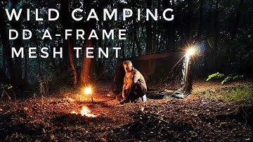 DD SUPERLIGHT A-FRAME MESH TENT / FIRST USE ON A WILD CAMP
