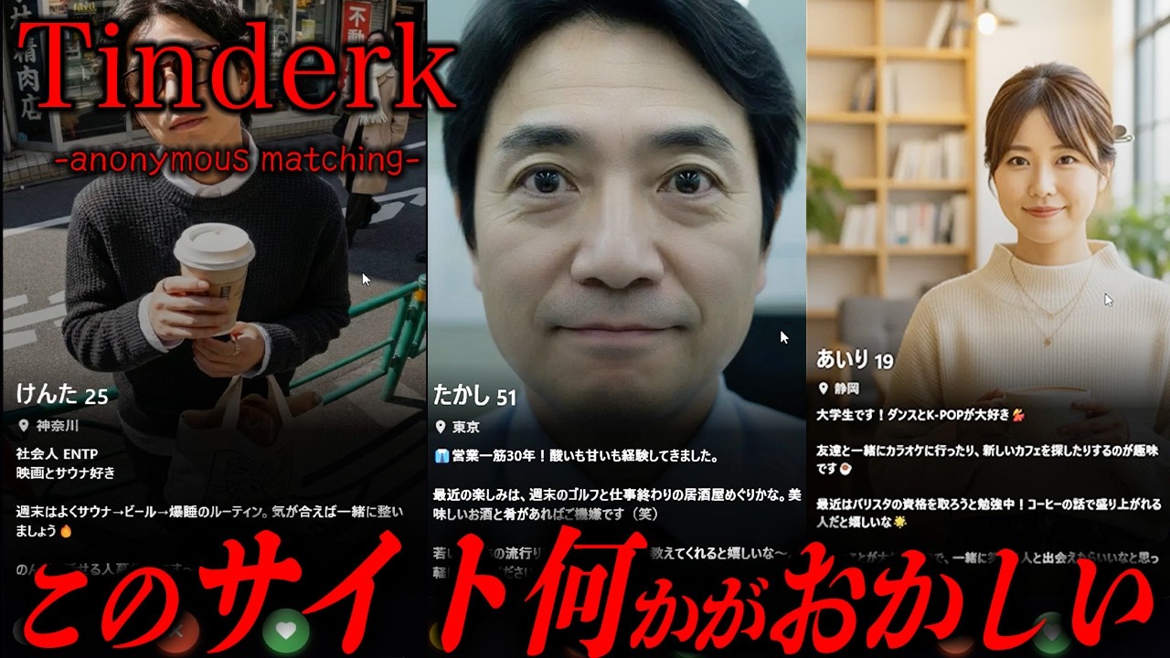 【異変マチアプ】恋人探しにマッチングアプリ使ったらバケモンがいた件
