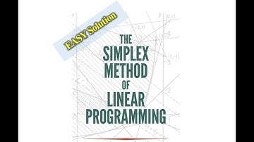 The Simplex Method - Easy Solution