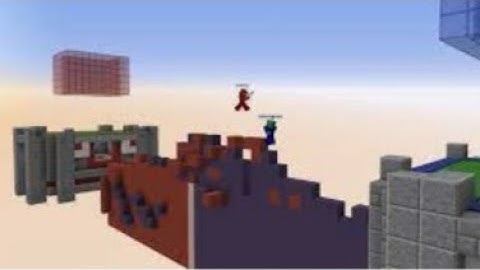 First the bridge mini game (MINECRAFT)