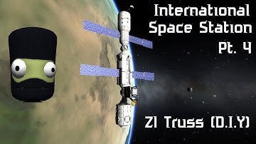 KSP #58 - Re-Constructing The ISS Pt. 4 - Z1 Truss + Shuttle Landing