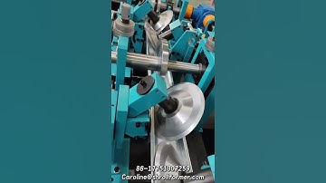 C U purlin roll forming machine with stacker machine 35m/min 3mm thickness #machine