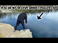 MAGNET FISHING IN GIANT BOTTOMLESS QUARRY! YOU WONT BELIEVE WHAT I PULLED OUT OF IT (LIVE)