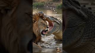 Lion vs Crocodile, Intense African River Survival Battle Wildlife Documentary #wildlife #animals