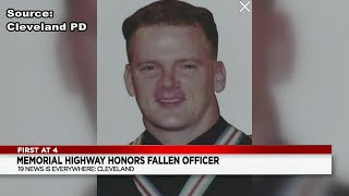 Road renamed in memory of Cleveland police officer killed in the line of duty