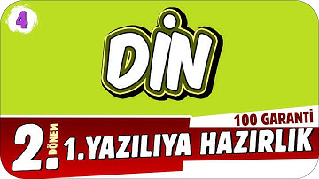 4.Sınıf Din 2.Dönem 1.Yazılıya Hazırlık 📝 #2023