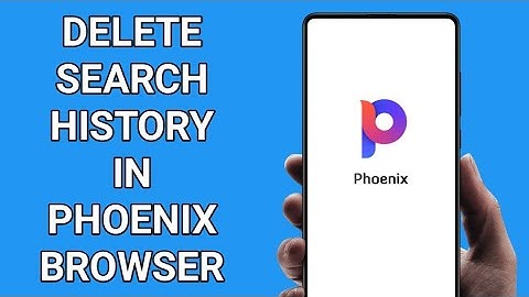 how to completely delete your search history on Phoenix Browser on Android