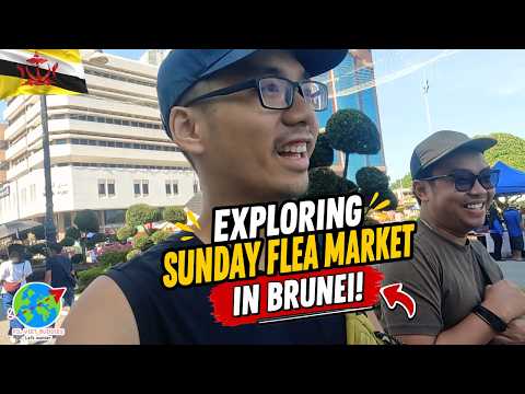 🇧🇳 We Didn't Expect to Find THIS at Brunei's Sunday Flea Market #bruneivlog #budgettravel