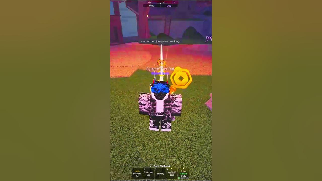 How to emote and walk at the same time in fisch roblox roblox 