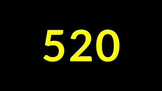 520 Seconds Countdown Timer With Sound Effect