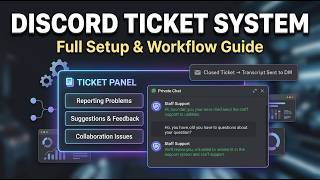 Discord Ticket System Explained (Full Guide + DM Transcript Feature)