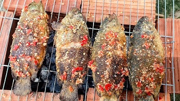 CÁ RÔ NƯỚNG MUỐI ỚT Cách Làm cá rô đồng nướng muối ớt, cá không tanh ngọt thịt thơm ngon
