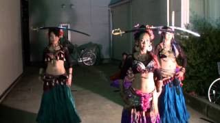 六角橋「ドッキリ闇市」ベリーダンスbellydance 2012.10.20 part2