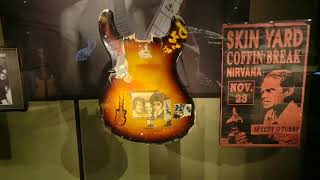 Ultimate NIRVANA Destroyed Instruments & Personal Belongings Exhibit at MoPOP Seattle