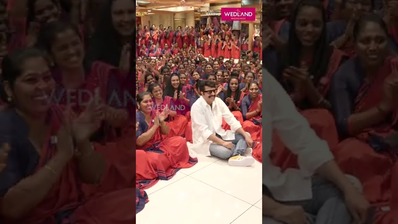 സ്നേഹത്തിന്റെ പ്രതീകമായി വെഡ്ലാൻഡ് വെഡ്ഡിംഗ് സ്റ്റാഫുകൾക്കൊപ്പം മമ്മൂക്ക...