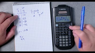 TI-36X PRO: Linear Regression
