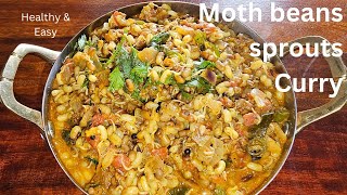 Healthy & Easy Indian Recipe | Moth Beans Sprouts Curry |  | Protein-Packed Vegan Meal