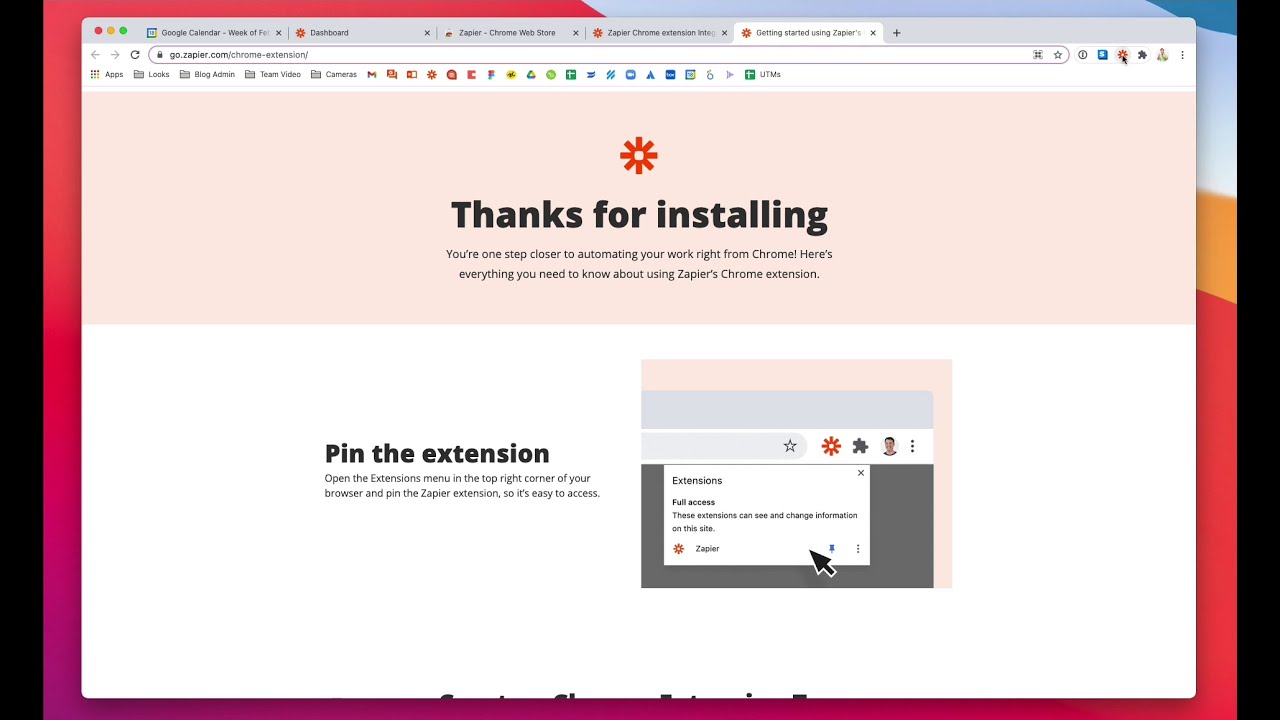 How to use Zapier's Chrome extension